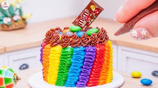 Sweety Rainbow Buttercream Cake🌈1000+ Miniature Rainbow Cake Recipe🌞Best Of Rainbow Cake Ideas