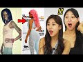 Korean Girls React to American Celebrity's Beauty Trends!