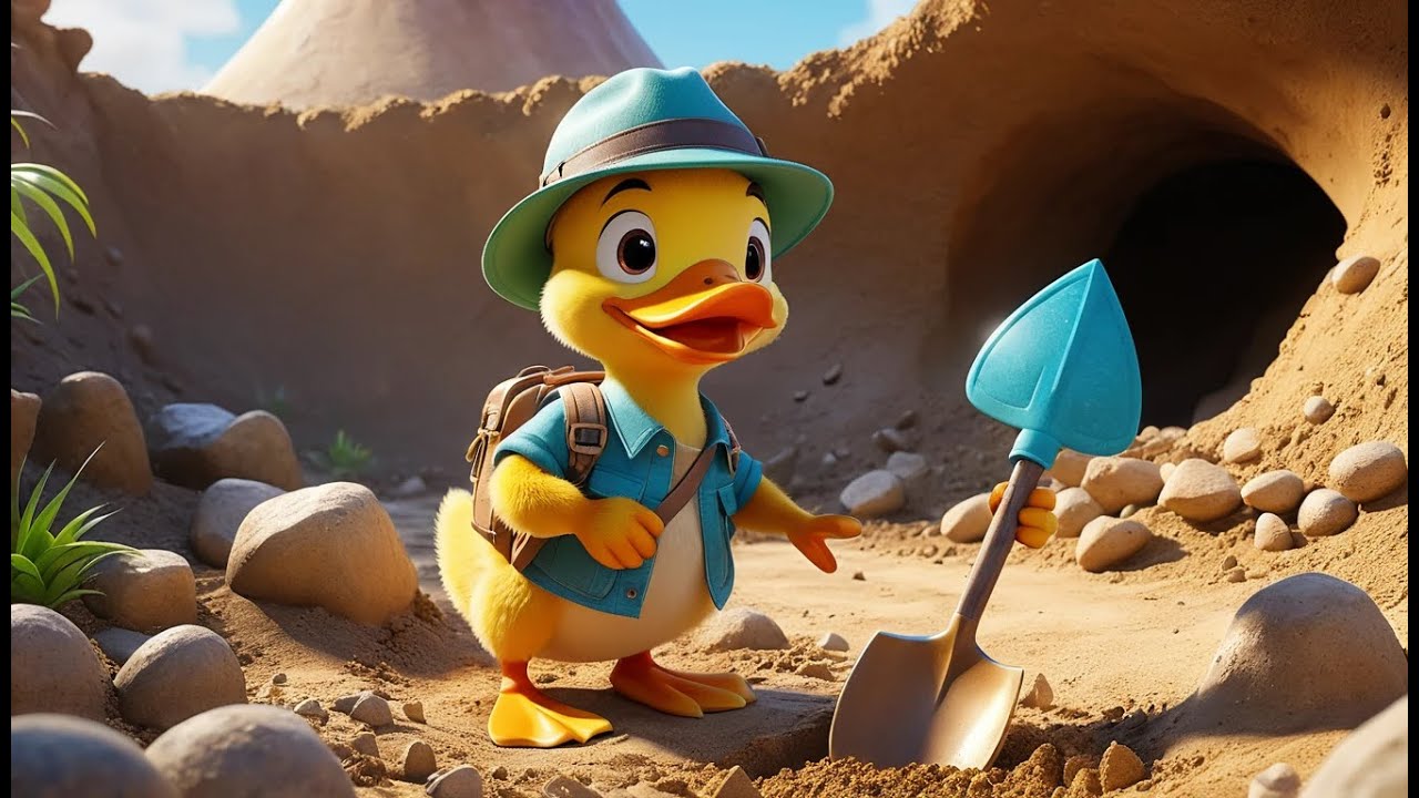 Finger Family Ducks – Ugly Duck’s Fossil Find | Fun Kids Song | Dino Adventure Rhyme