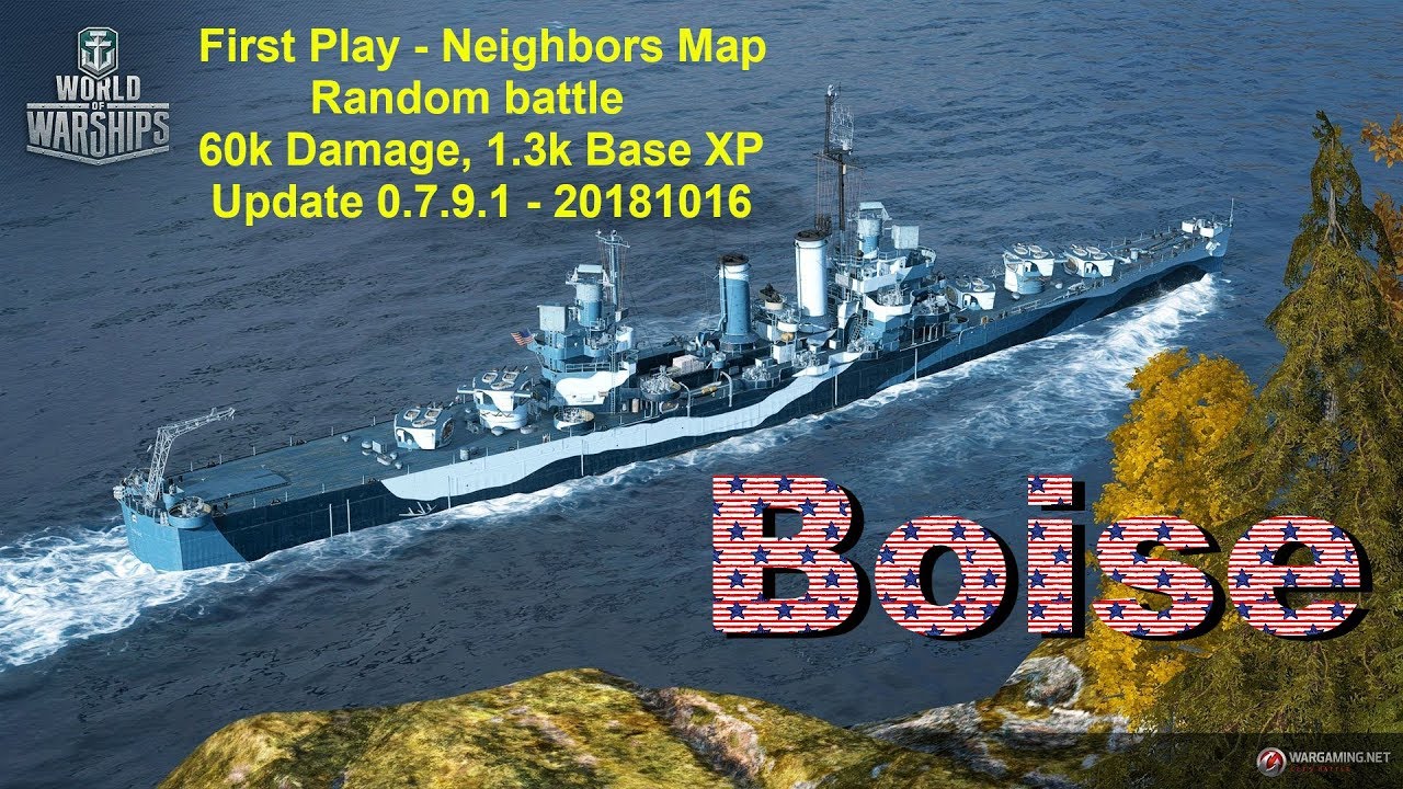 World of Warships - First Play - Boise - Free ship, Nueve de Julio's Cousin, Nice ship 👍