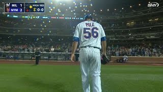 MIL@NYM: Pill strikes out four in first career start
