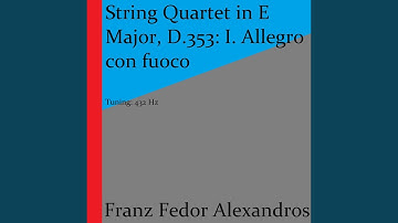 String Quartet in E Major, D.353: I. Allegro con fuoco