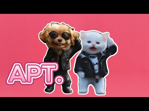 ROSÉ & Bruno Mars - 'APT.' | AI Pet Cover with Dogs and Cats #apt #rose #brunomars
