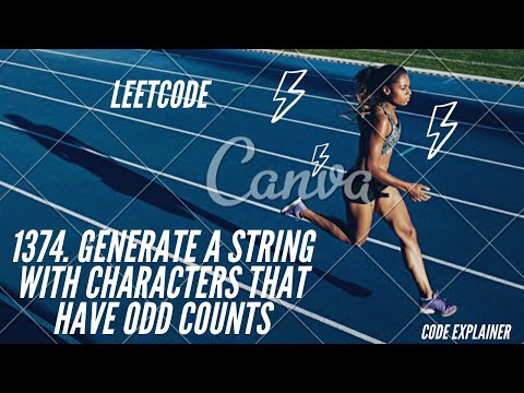 1374. Generate a String With Characters That Have Odd Counts || Leetcode weekly contest 179