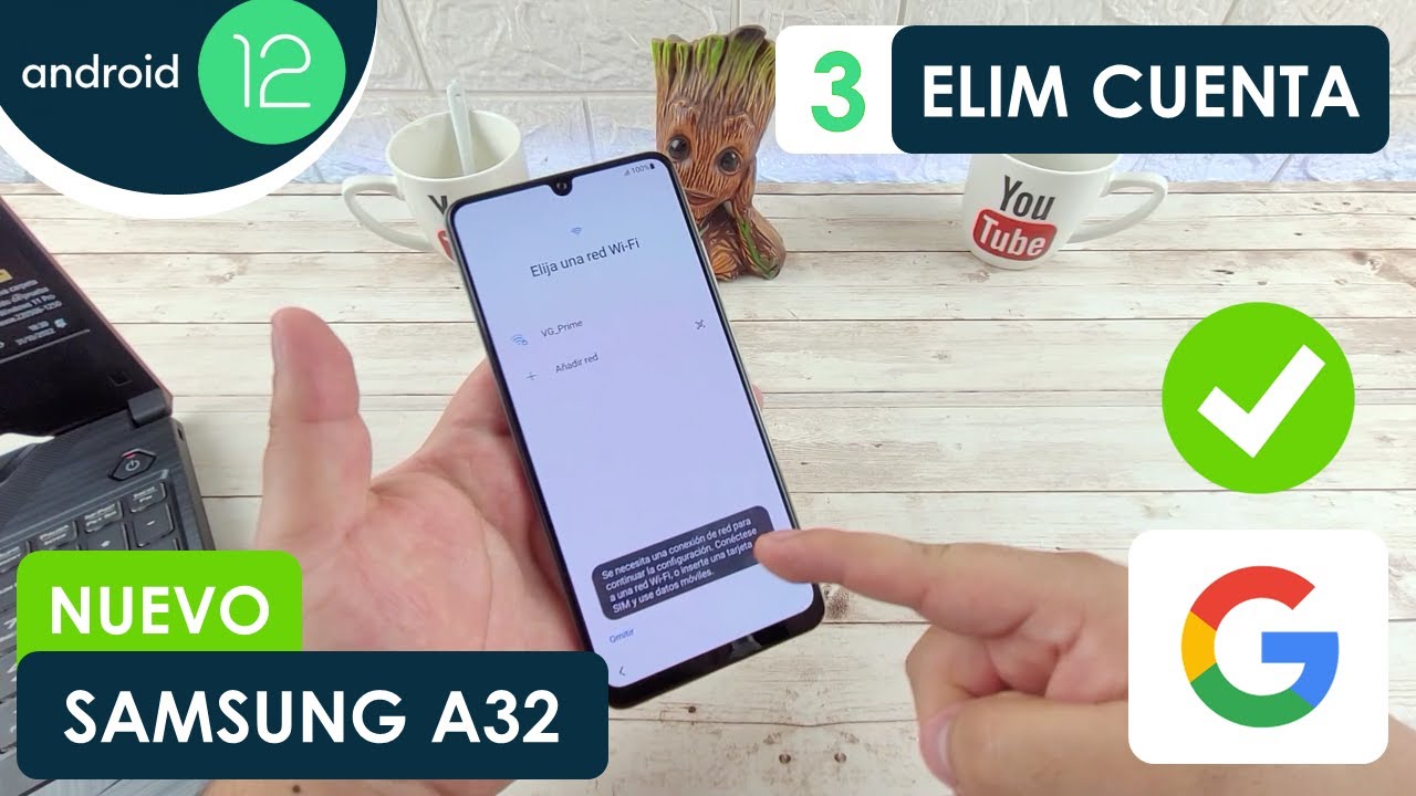 Eliminar Cuenta de Google Samsung Galaxy A32 | Android 12 | Actualizado ...