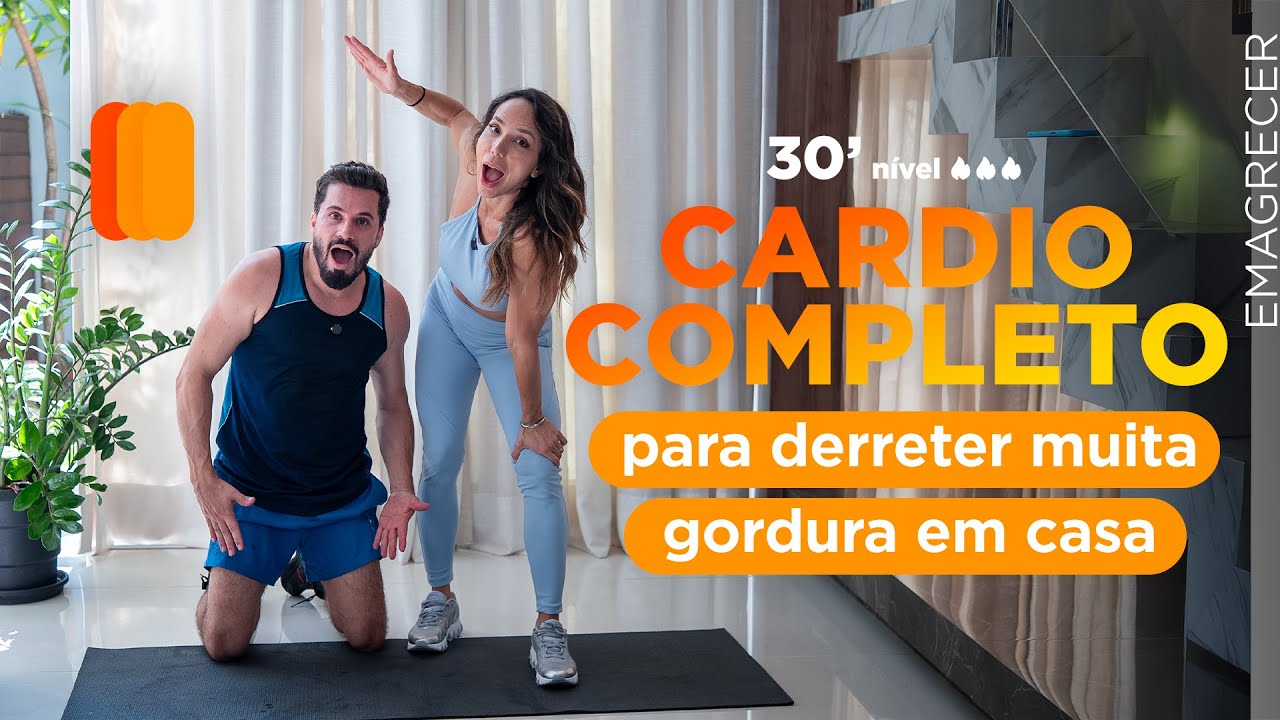 Cardio completo - 30 minutos/ 15 min cada bloco - queime muuuitas calorias em casa 🔥🔥- Carol Borba