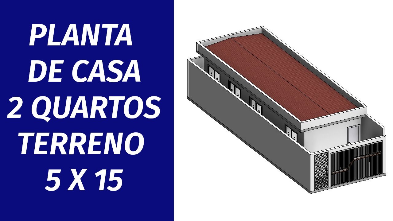 Planta De Casas Com 2 Quartos TERRENO 5X15 YouTube