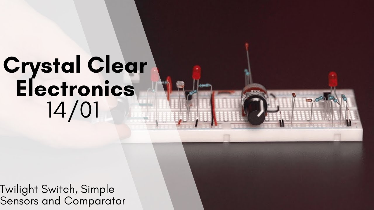 (IT) 14/01 Twilight Switch, Simple Sensors and Comparator – Photosensitive resistor, thermistor