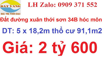 LH 0909371552. Bán đất đường xuân thới sơn 34B xã xuân thới sơn huyện hóc môn