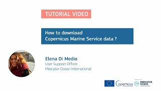 Tutorial - How to download Copernicus Marine Service data