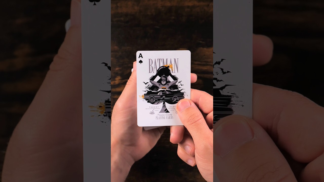 Unboxing Batman playing cards. 