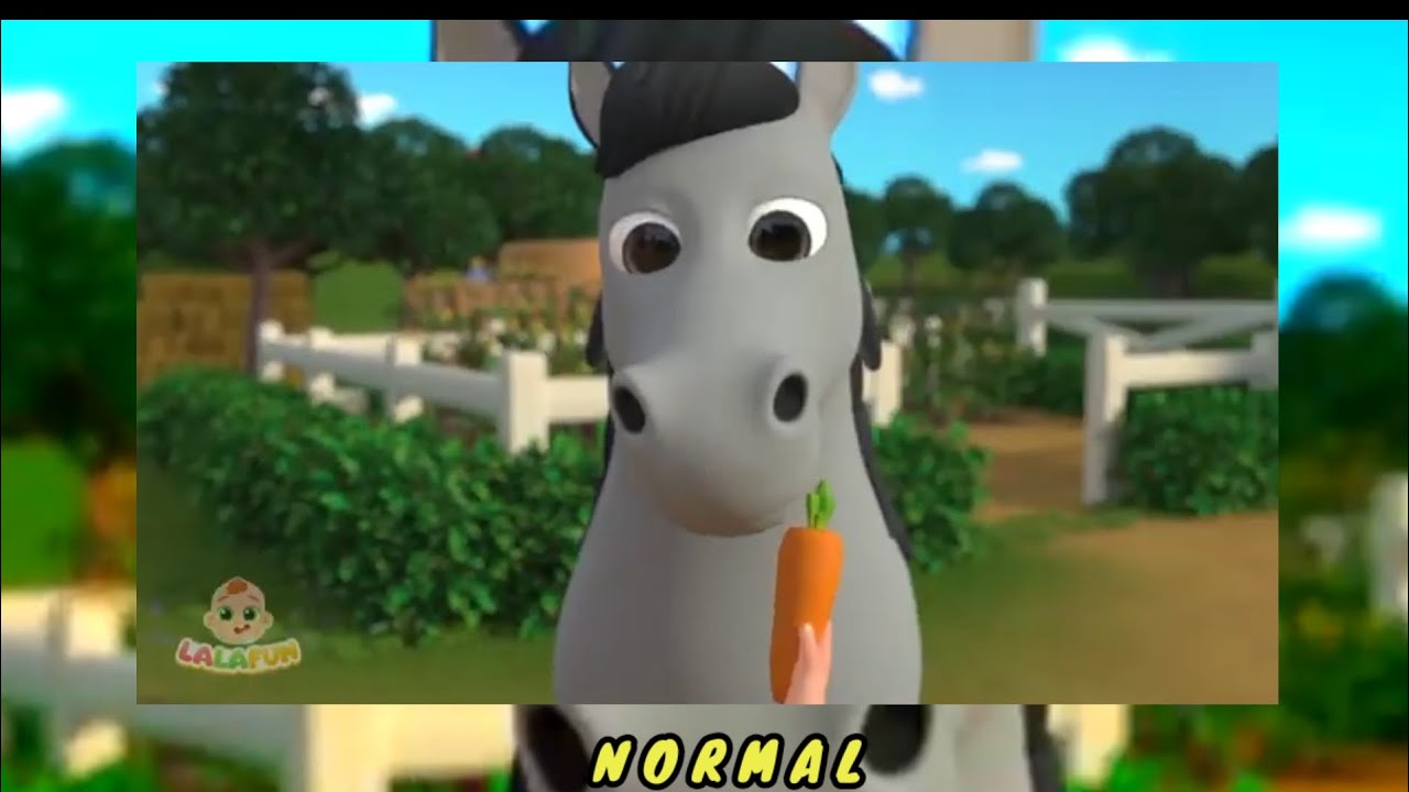 The baby is feeding a horse/effects sponsored by preview 2 effects 