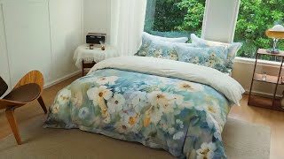 Floral Digital Print Quilt Cover Sets King Size 3D Bed Sheets | Pingio Home https://pingiohome.com/