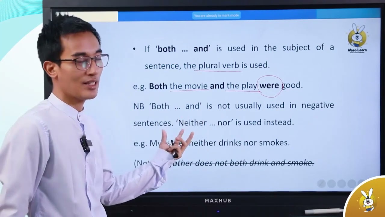 Grade 11 အင်္ဂလိပ်စာ 1c grammar both and teacher u wai phyoe oo