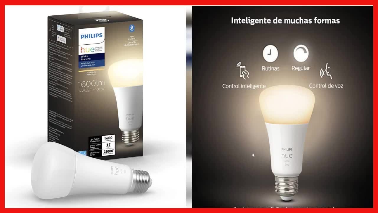 Philips Hue White Ambiance A21 High Lumen Smart Bulb, 1600 Lumens