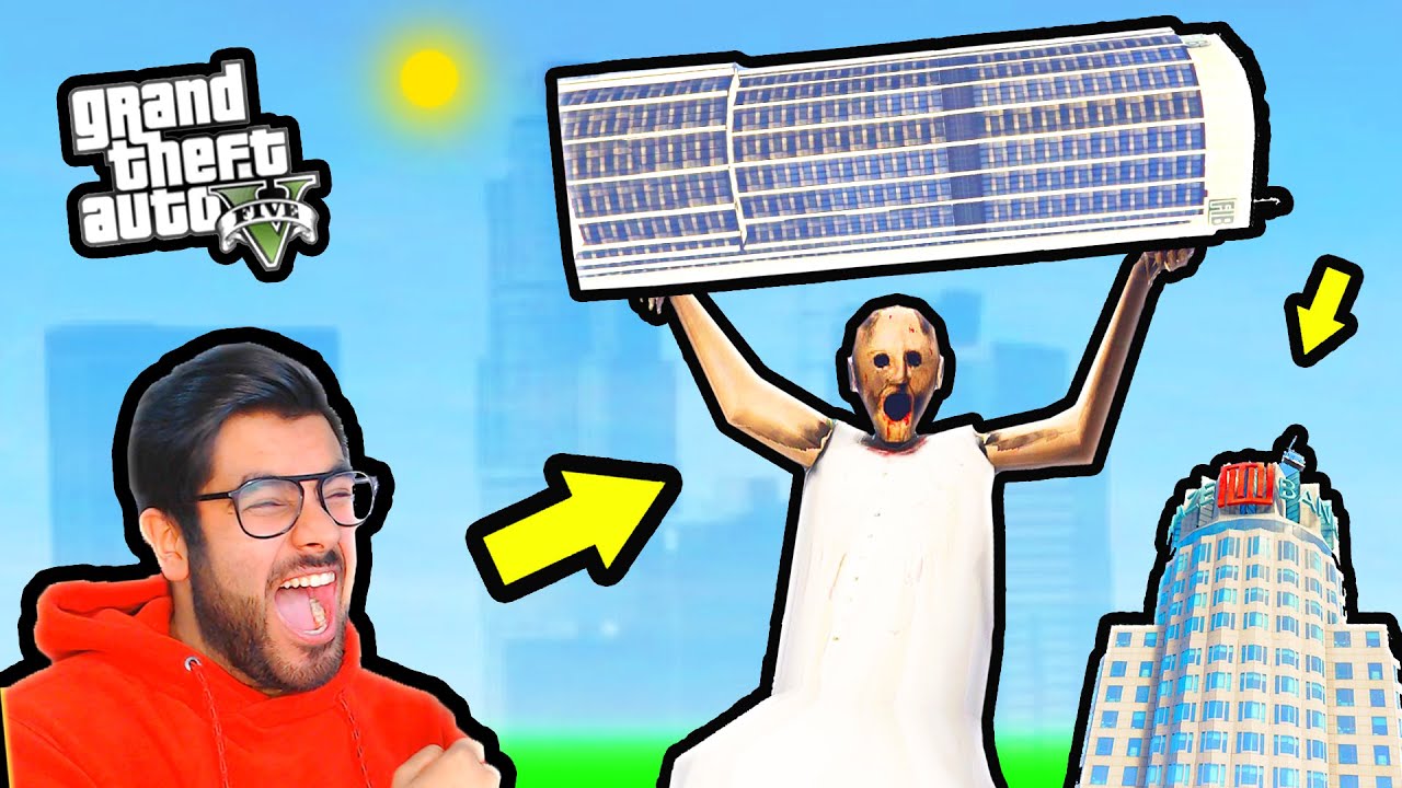 😂 GIANT GRANNY!! in GTA 5 😂 | Funny Moments | Hitesh KS