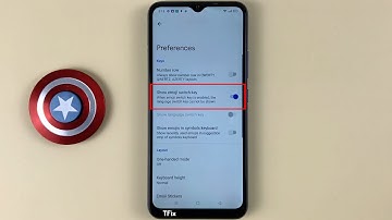 Show emoji switch key, Show language switch key on Realme C15 Android 11