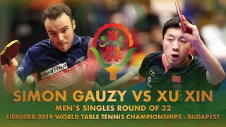 Simon Gauzy vs Xu Xin | Liebherr 2019 World Table Tennis Championships - Budapest