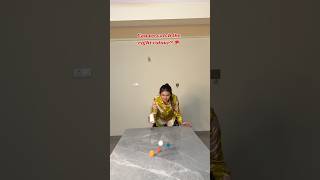 Can we catch the right colour ball? 🎱 #challenge #pingpong #gameplay #gamechallenge ￼