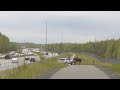 Scary video shows moose charging biker because it got too close to its babies