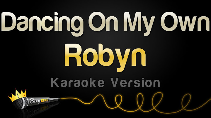 Dancing on My Own Karaoke version - Karaoke performance video thumbnail