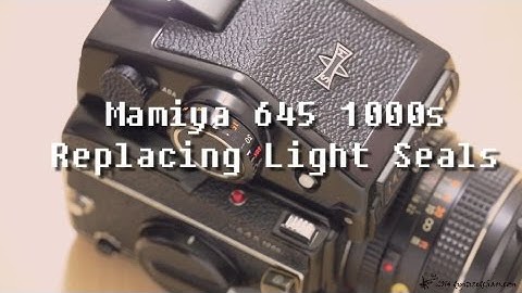 Mamiya 645 1000s (Replacing Light Seals)