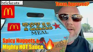 McDonald’s NEW Texas Meal Review 🌶️ Mighty Hot Sauce Is NO JOKE!