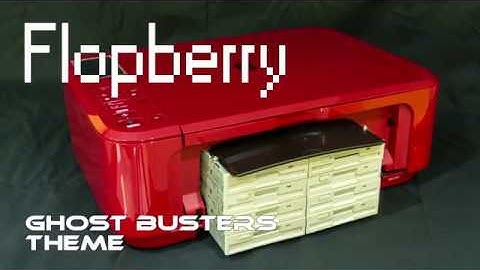 Flopberry: Ghost Busters Theme on Floppy drives and stepper motors