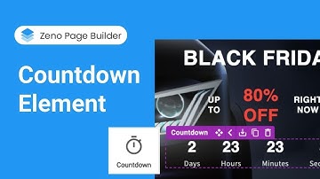 How to Use Countdown Element | Zeno Page Builder Tutorial