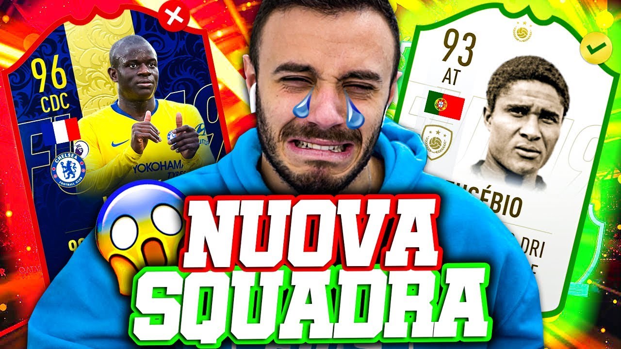 😭ADDIO KANTE TOTY... LA MIA NUOVA SQUADRA CON EUSEBIO! FIFA 19 ITA