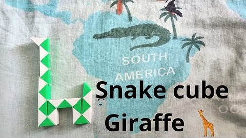 How to make Giraffe from snake cube