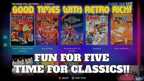Evercade VS - Technos Collection 1! - Fun For Five! Good Times With Retro Rich Ep. 168