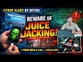 Juice Jacking Alert. Public Charging Se Ho Sakta Hai Mobile Hack.😱