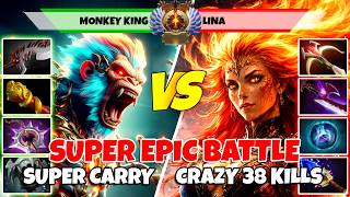 MONKEY KING (Carry) vs LINA (Mid) - Epic Battle Of Immortal Rank Dota 2 Players - Z Dota 2