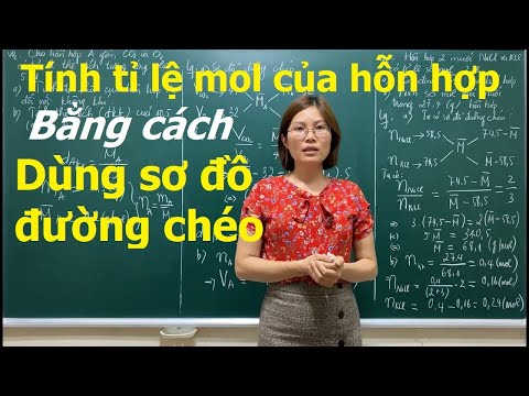 Video Dùng Sơ Đồ Đường Chéo Tính Tỷ Lệ Mol Của Hỗn Hợp - P1. - youtube