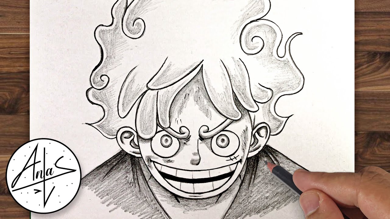 How to draw Luffy from One Piece GEAR 5 #1 