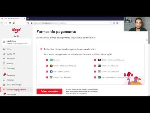 COMO ALTERAR AS FORNAS DE PAGAMENTO NO IFOOD. #10  #delivery  #ifood