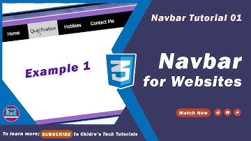 Create Navigation Bar using HTML & CSS (Example 1) - Navbar Tutorial 01🚀