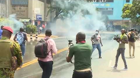 Kenya Protests: Police disperse protestors with water canons