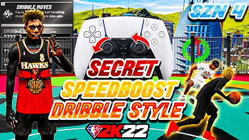 HOW TO SPEEDBOOST WITH *NEW* SECRET DRIBBLE STYLE IN NBA 2K22! *NEW* ISO DRIBBLE TUTORIAL! BEST SIGS