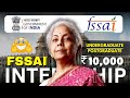 Government Internship ➤ FSAAI Internships for college Students | No Fees, No Exam