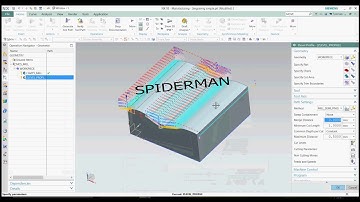 Siemens NX CAM tutorial creating CNC program for text Engraving