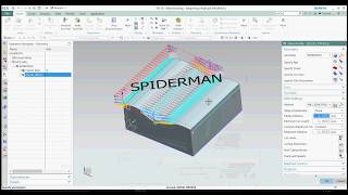 Siemens NX CAM tutorial creating CNC program for text Engraving screenshot 2
