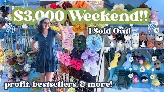 Selling out as a Handmade Small Business Owner | Crochet Vendor Market Vlog | Market Bestsellers