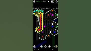 How To Solve Flow Free Hexes Amoeba Pack Level 77 12x13 Board Walk Through Solution Walkthrough