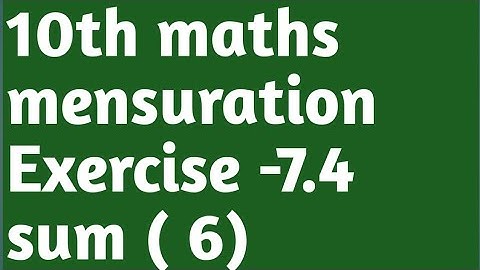 10th maths Exercise 7.4 sum (6) ll maths ll tamil