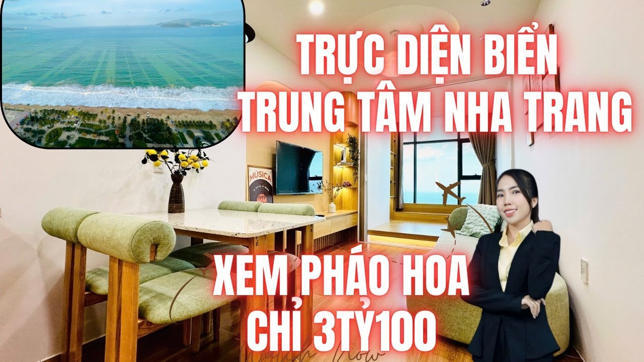 CĂN HỘ VIEW TRỰC DIỆN BIỂN XEM PHÁO HOA QUẢNG TRƯỜNG VÀ VINPEARL NGAY TRUNG TÂM NHA TRANG CHỈ 3,1tỷ