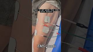 EMS quads Placement :- Always on motor points or area of most contraction #physiotherapy #medical
