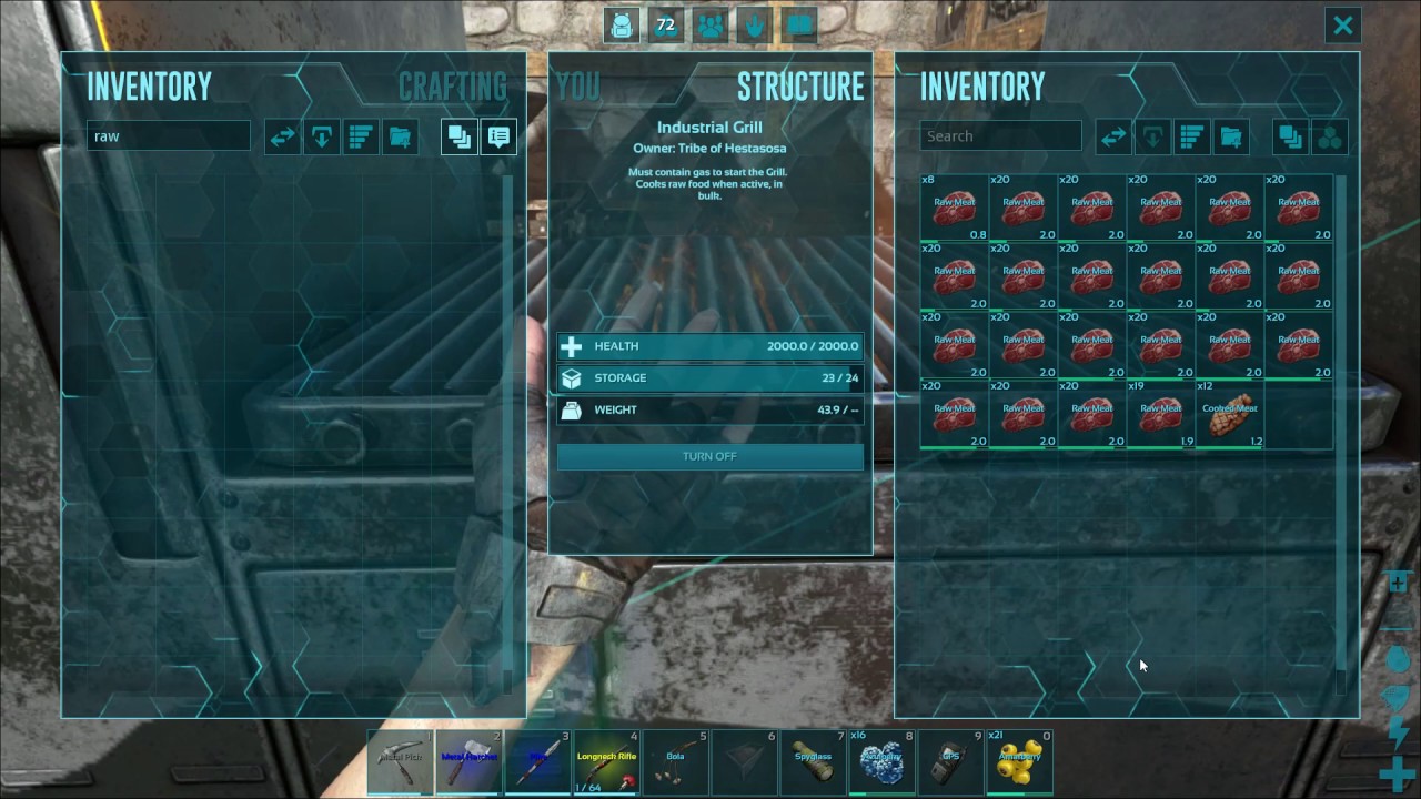 How powerful is the Industrial Grill ? Ark Survival Evolved YouTube