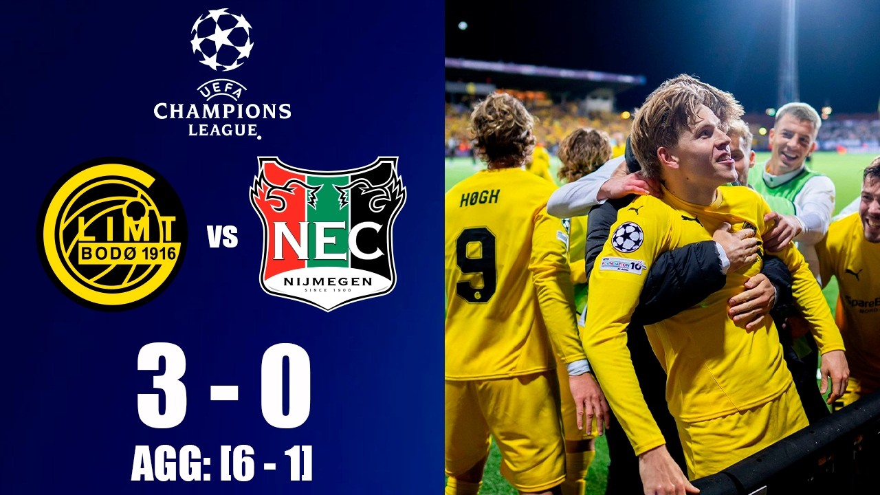 Bodø/Glimt vs NEC Nijmegen 3-0 AGG: (6-1) Highlights | UEFA Champions League, Playoff 2026/27
